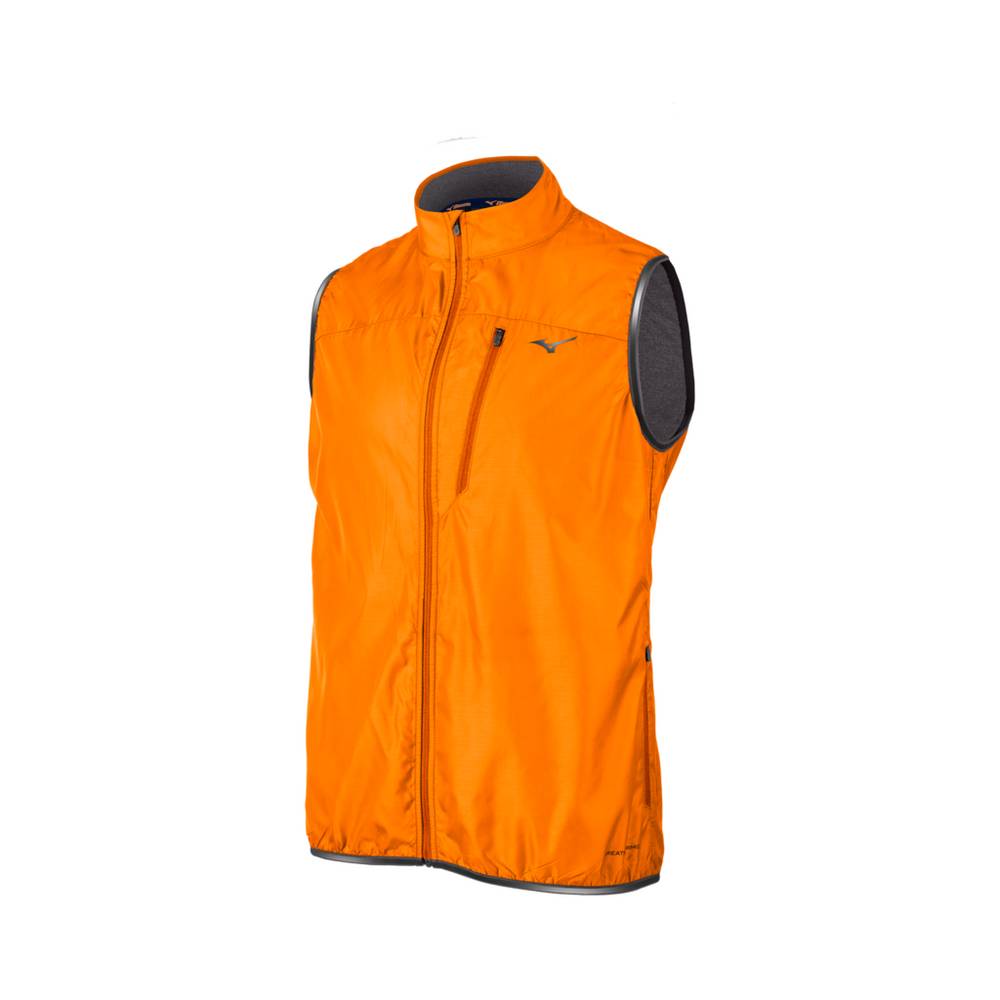 Mizuno Men's Breath Thermo® FZ Vest Orange (422075-APE)